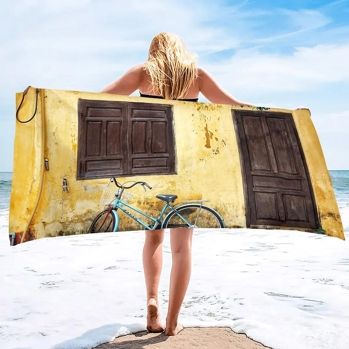 Bicycle Bike Print Beach Towel Super Soft Absorbent Fade Resistant Polyester Bath Towels Fingertip Towels for Bathroom Hotel Gym W30*H60(CM)
Bicycle Bike Print Beach Towel Super Soft Absorbent Fade Resistant Polyester Bath Towels Fingertip Towels for Bathroom Hotel Gym W30*H60(CM)