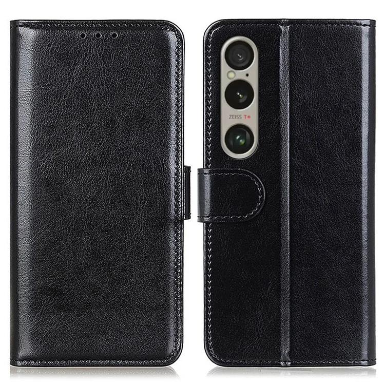 For Sony Xperia 1 VI Case PU Leather Crazy Horse Texture Phone Wallet Folio Cover - Black
For Sony Xperia 1 VI Case PU Leather Crazy Horse Texture Phone Wallet Folio Cover - Black