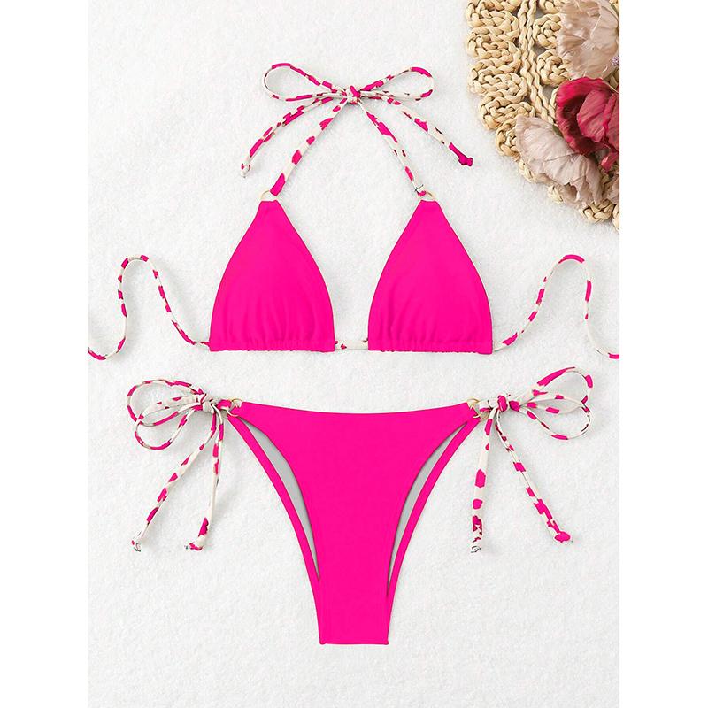 Sexy Bikini 2026 Women Swimsuit Halter Tie Back Micro Thong Bikini Set Lace Up Female Swimwear for Woman Beach Wear Bathing Suit L
Sexy Bikini 2026 Women Swimsuit Halter Tie Back Micro Thong Bikini Set Lace Up Female Swimwear for Woman Beach Wear Bathing Suit L