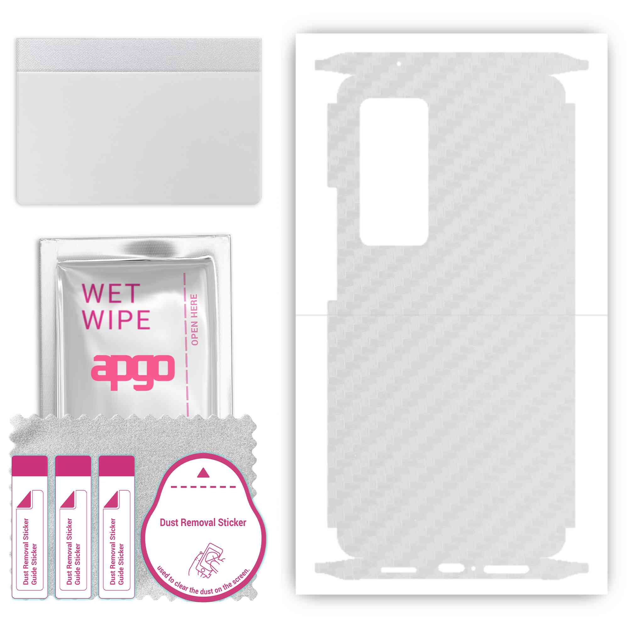 apgo Protective Skin Sticker for the back+sides compatible with Vivo X60 Pro 5G, Full Wrap Film, Foil, Vinyl - Pattern Transparent Carbon
apgo Protective Skin Sticker for the back+sides compatible with Vivo X60 Pro 5G, Full Wrap Film, Foil, Vinyl - Pattern Transparent Carbon