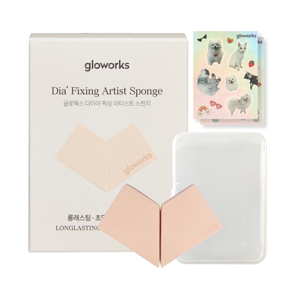 Gloworks Diamond Fishing Artist Sponge 2pcs Makeup Sponge Foundation Sponge Cushion Foundation Puff Diamond Shape High Adhesion Coverage Korean
Gloworks Diamond Fishing Artist Sponge 2pcs Makeup Sponge Foundation Sponge Cushion Foundation Puff Diamond Shape High Adhesion Coverage Korean