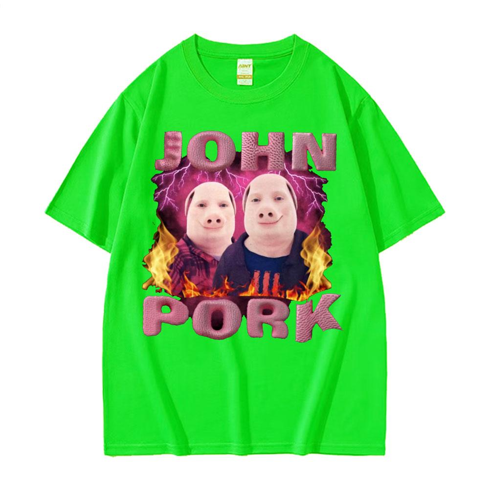 John Pork Funny Pig Meme Graphic Tshirt Unisex Women Clothing Hip Hop Fashion Tshirts Casual Humor Crewneck High Quality T Shirts 4XL
John Pork Funny Pig Meme Graphic Tshirt Unisex Women Clothing Hip Hop Fashion Tshirts Casual Humor Crewneck High Quality T Shirts 4XL