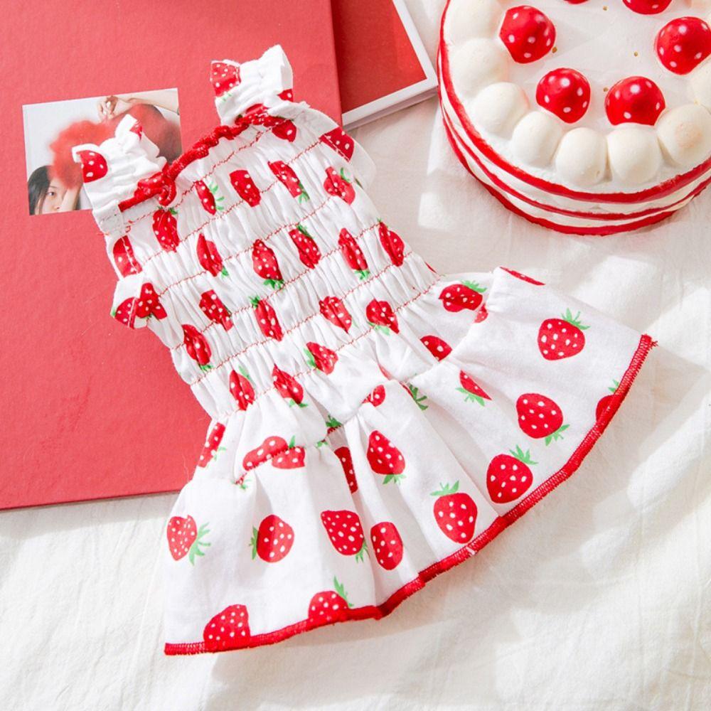 Breathable Small Pet Strawberry Dress Sweet Clothing Puppy Summer Clothes Pet Dog Clothes
Breathable Small Pet Strawberry Dress Sweet Clothing Puppy Summer Clothes Pet Dog Clothes