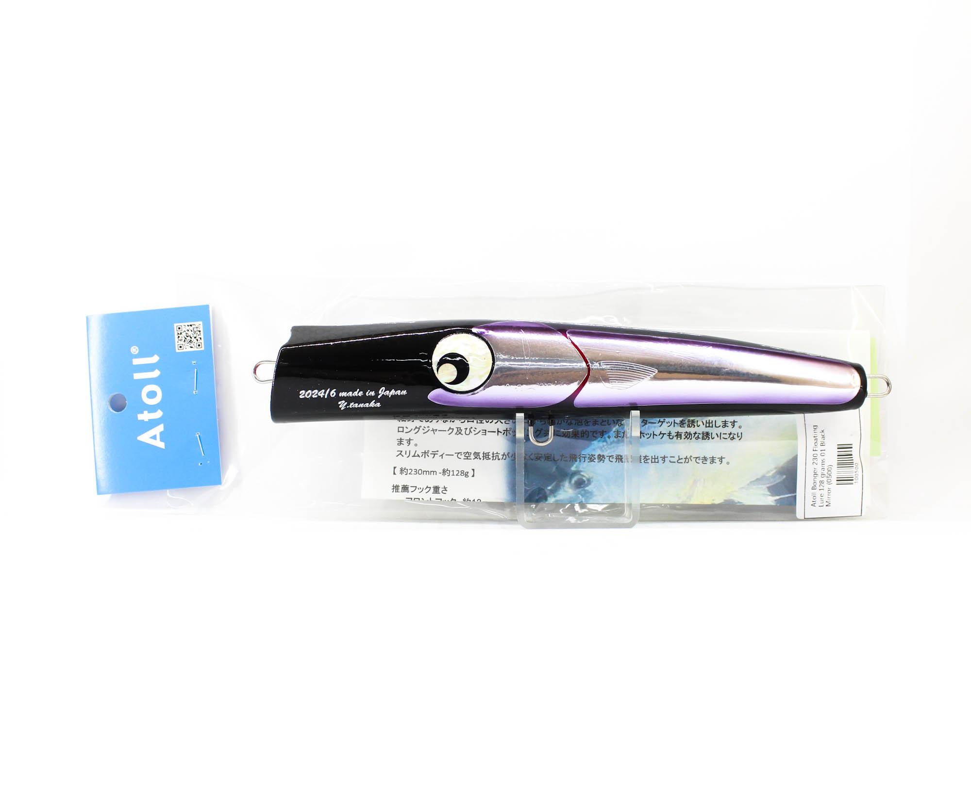 Atoll Bonger 230 Floating Lure 128 grams 01 Black Mirror (0500)
Atoll Bonger 230 Floating Lure 128 grams 01 Black Mirror (0500)