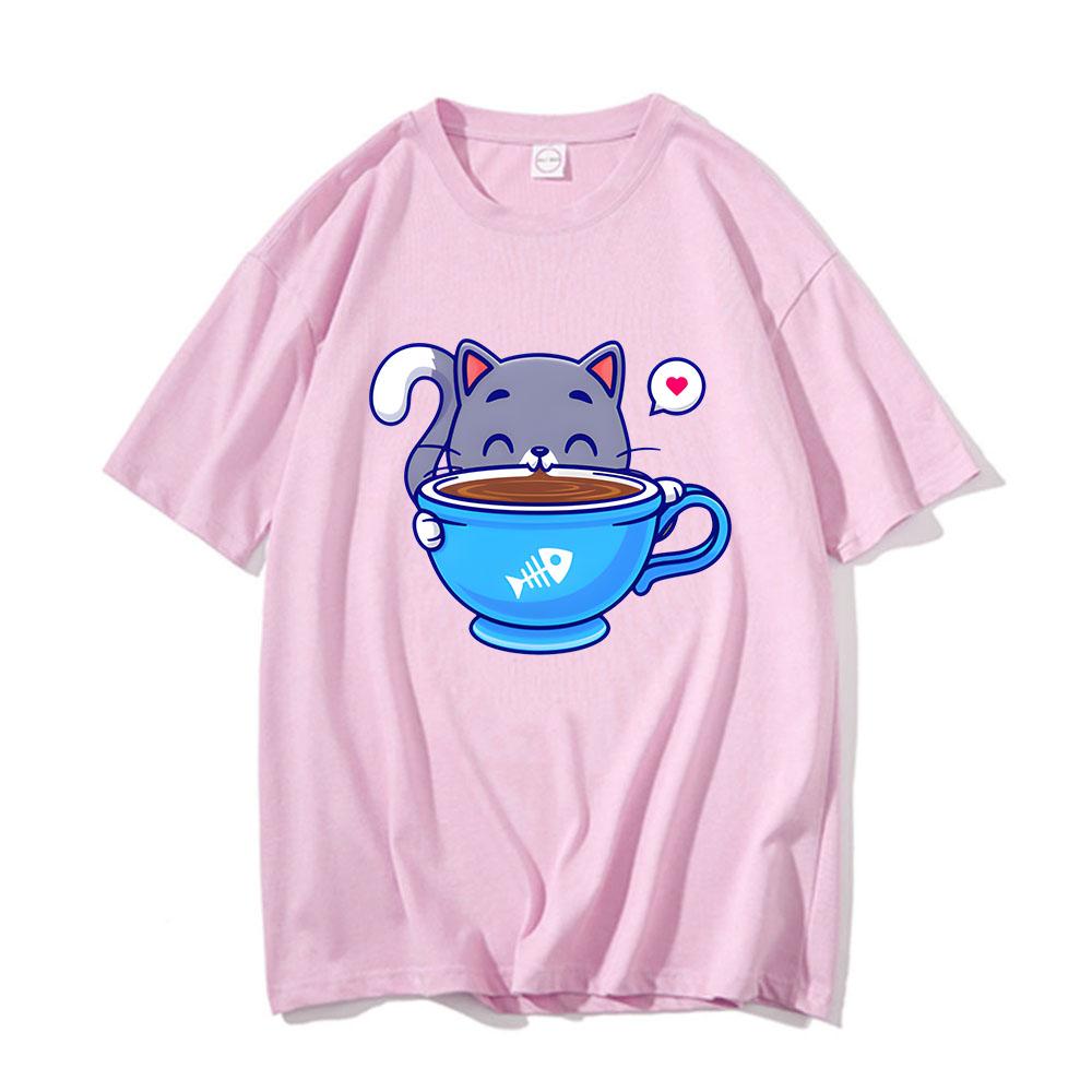 Classic Happy Coffee Cat Print Cartoon Teeshirt Women Unisex Clothes Short Sleeve Harajuku Unisex Oneck Tops Oversize Streetwear 4XL
Classic Happy Coffee Cat Print Cartoon Teeshirt Women Unisex Clothes Short Sleeve Harajuku Unisex Oneck Tops Oversize Streetwear 4XL