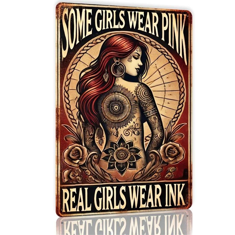 Tattoo Wall Art Metal Wall Art Sign Some Girls Wear Pink Design with RedHaired Woman Floral Tattoos Rustic Deco 20x30cm(7.8x11.8inch)
Tattoo Wall Art Metal Wall Art Sign Some Girls Wear Pink Design with RedHaired Woman Floral Tattoos Rustic Deco 20x30cm(7.8x11.8inch)