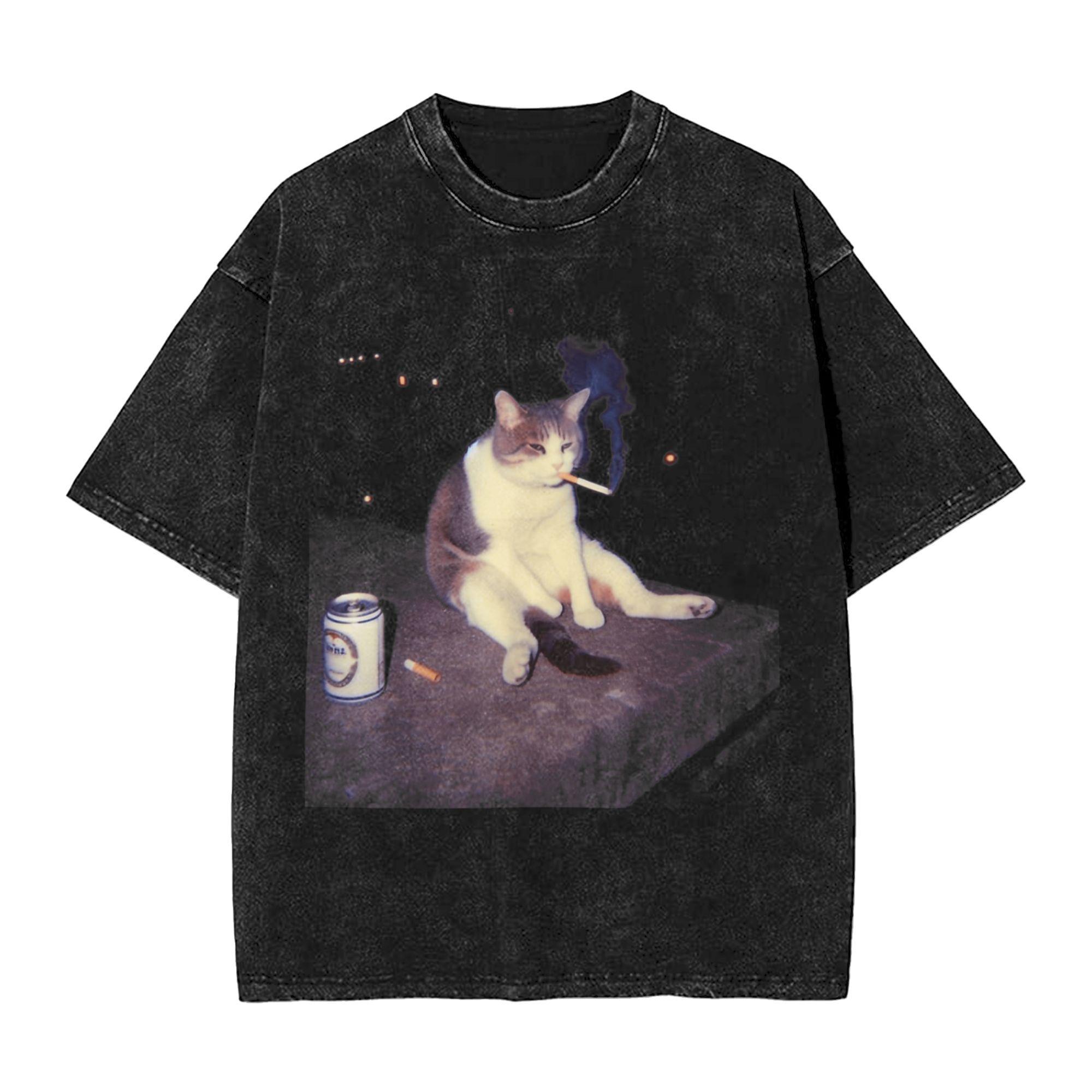 Cigarette Kitten Funny Smoking Cat Meme T Shirt Mens 100 Cotton Crazy TShirt Round Neck Tee Shirt Short Sleeve Clothes Gift 4XL
Cigarette Kitten Funny Smoking Cat Meme T Shirt Mens 100 Cotton Crazy TShirt Round Neck Tee Shirt Short Sleeve Clothes Gift 4XL