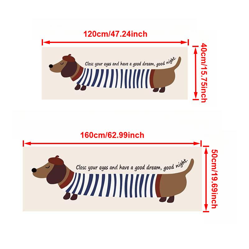 VIKAMA Long Dog Carpet Bedroom Bedside Rugs Bay Window Mat Living Room Carpet Cute Door Mat Absorbent Bathroom Carpet Home Decor 40X120CM (1.3X3.9FT
VIKAMA Long Dog Carpet Bedroom Bedside Rugs Bay Window Mat Living Room Carpet Cute Door Mat Absorbent Bathroom Carpet Home Decor 40X120CM (1.3X3.9FT