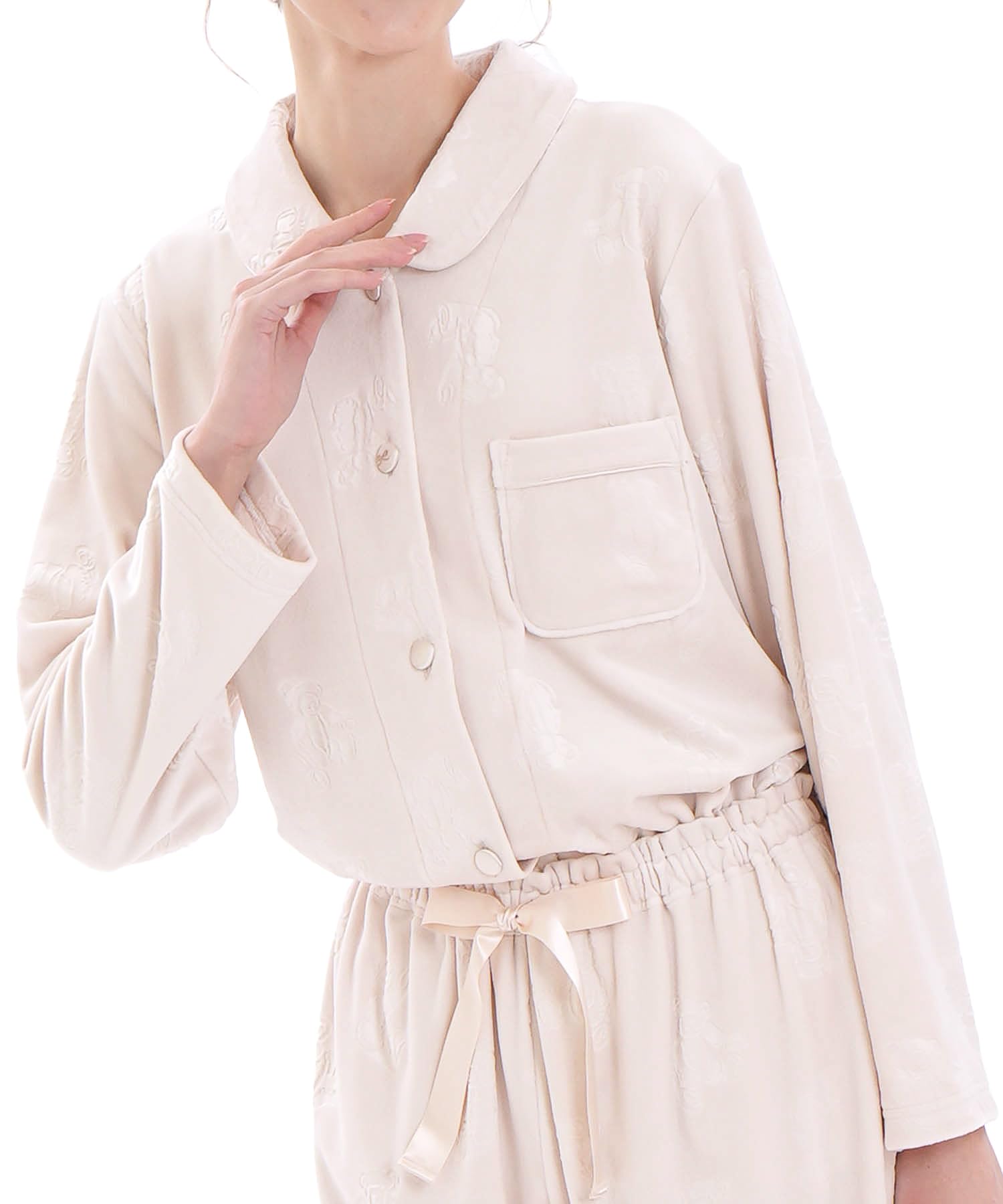 Snow Smoothie Embossed Teddy Bear Shirt Pajamas слоновая кость
Snow Smoothie Embossed Teddy Bear Shirt Pajamas слоновая кость