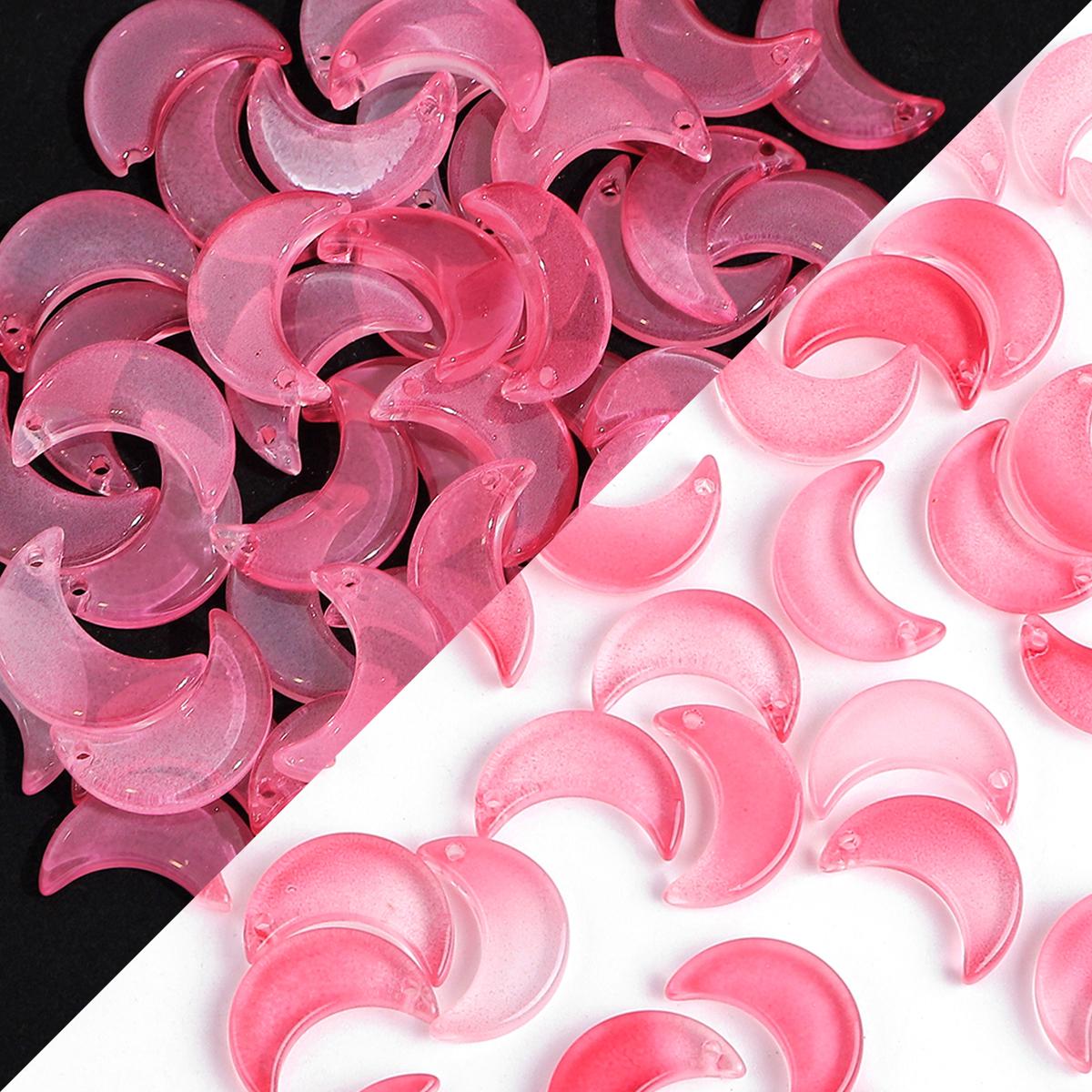 10 шт./пакет 16x11 мм в форме луны Радужные хрустальные стеклянные бусины Шарм для ожерелья, браслета, серьг DIY изготовления ювелирных изделий