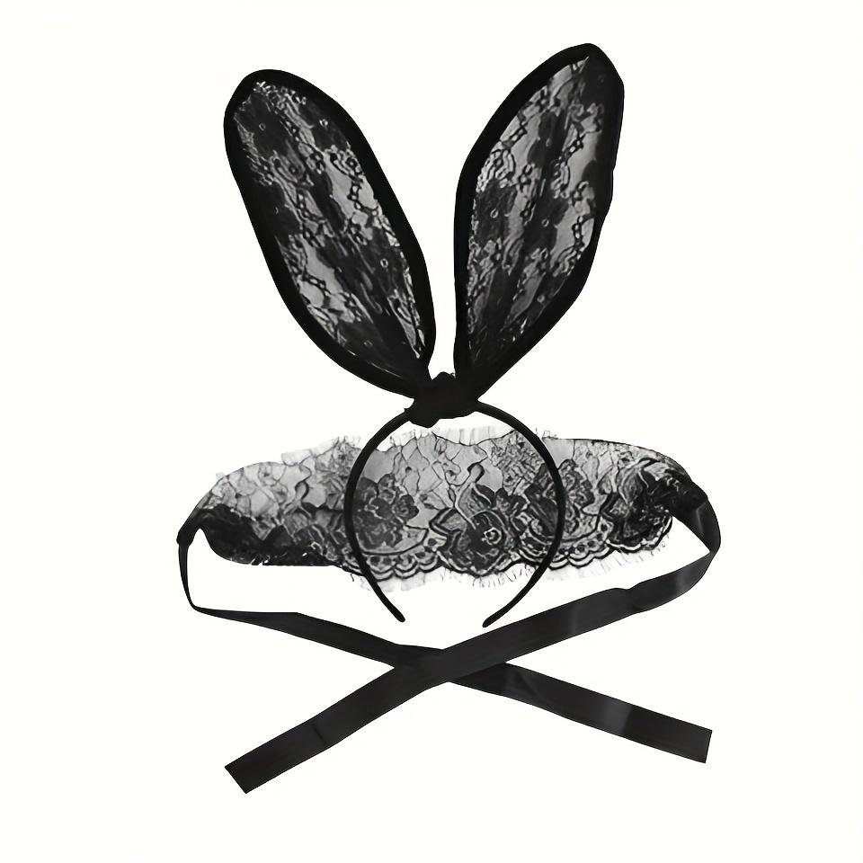 1 Set of Fashionable and Exaggerated Long-eared Lace Rabbit Ear Headband with a Matching Lace Blindfold. This Bunny Girl-themed Set is a Creative Pack of 1
1 Set of Fashionable and Exaggerated Long-eared Lace Rabbit Ear Headband with a Matching Lace Blindfold. This Bunny Girl-themed Set is a Creative Pack of 1