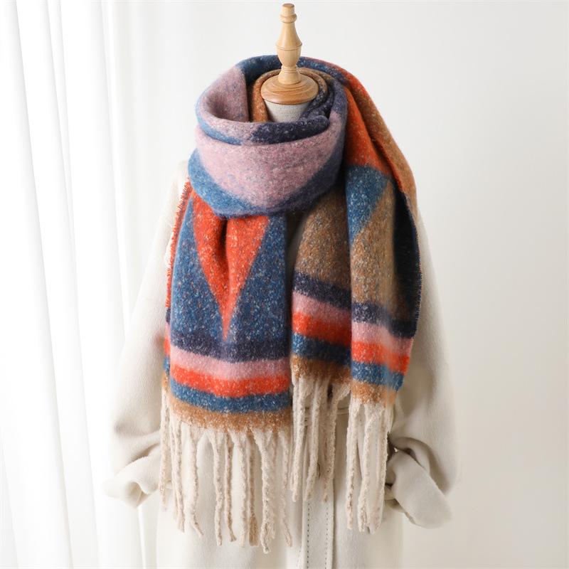 Geometry Designer Winter Warm Women Scarf Imitation Cashmere Thicken Shawl Pashmina Scarves Female Wrap Blanket Foulard Tassels 220x42cm
Geometry Designer Winter Warm Women Scarf Imitation Cashmere Thicken Shawl Pashmina Scarves Female Wrap Blanket Foulard Tassels 220x42cm
