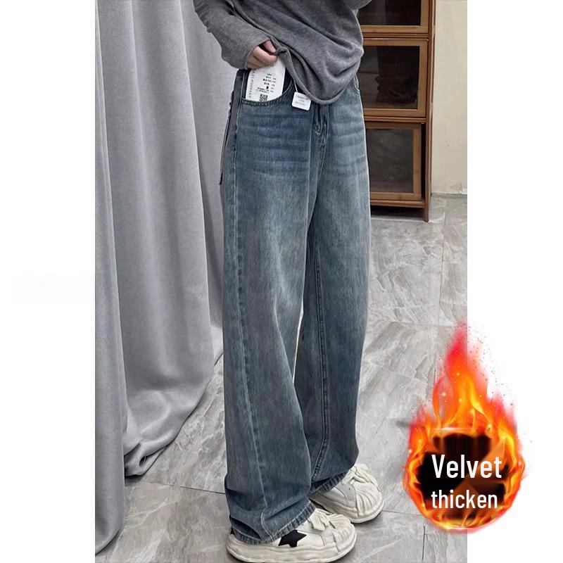 2025 Winter Retro Wide-Leg Plus Velvet Jeans for Women: Slimming, Loose Fit for Chubby Pear-Shaped Figures 4X Large
2025 Winter Retro Wide-Leg Plus Velvet Jeans for Women: Slimming, Loose Fit for Chubby Pear-Shaped Figures 4X Large