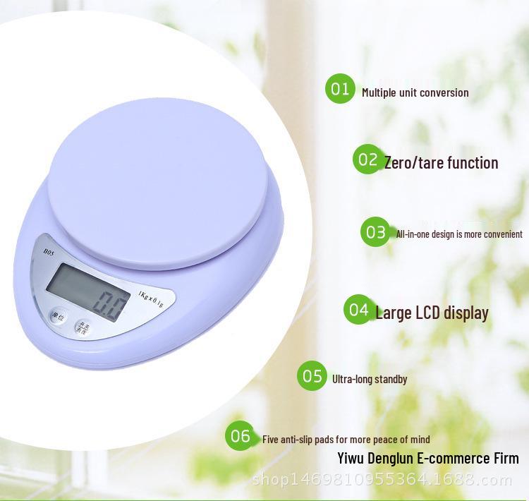 Multifunctional Kitchen Scale: Electronic, Mini, Precise for Baking, Medicine, Liquids English WH-B05
Multifunctional Kitchen Scale: Electronic, Mini, Precise for Baking, Medicine, Liquids English WH-B05