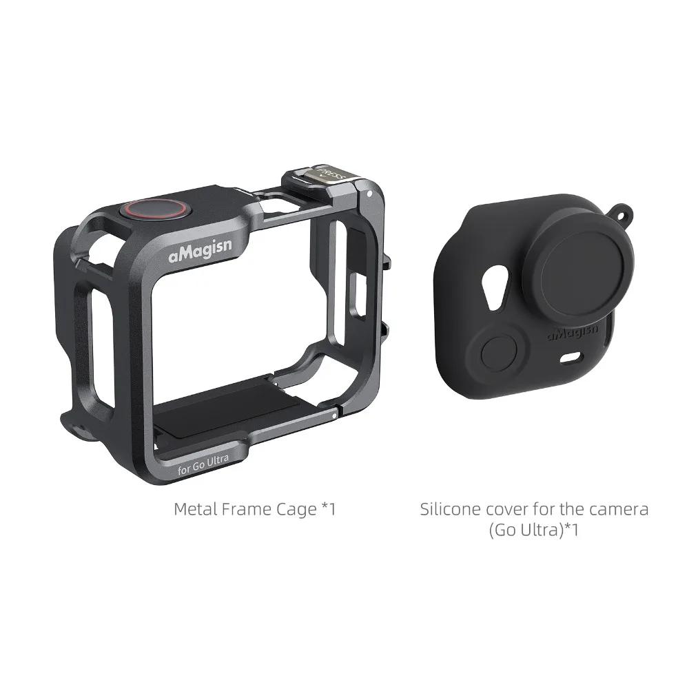 Aluminium Alloy Protective Frame Case Quick Release Lightweight Metal Rabbit Cage with Lens Cap for Insta360 Go Ultra
Aluminium Alloy Protective Frame Case Quick Release Lightweight Metal Rabbit Cage with Lens Cap for Insta360 Go Ultra