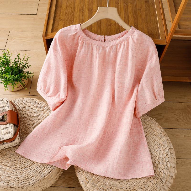 Women s Summer 2026 Imitation Han Linen Short-Sleeve T-Shirt - Artistic Solid Color Design XL розовый
Women s Summer 2026 Imitation Han Linen Short-Sleeve T-Shirt - Artistic Solid Color Design XL розовый