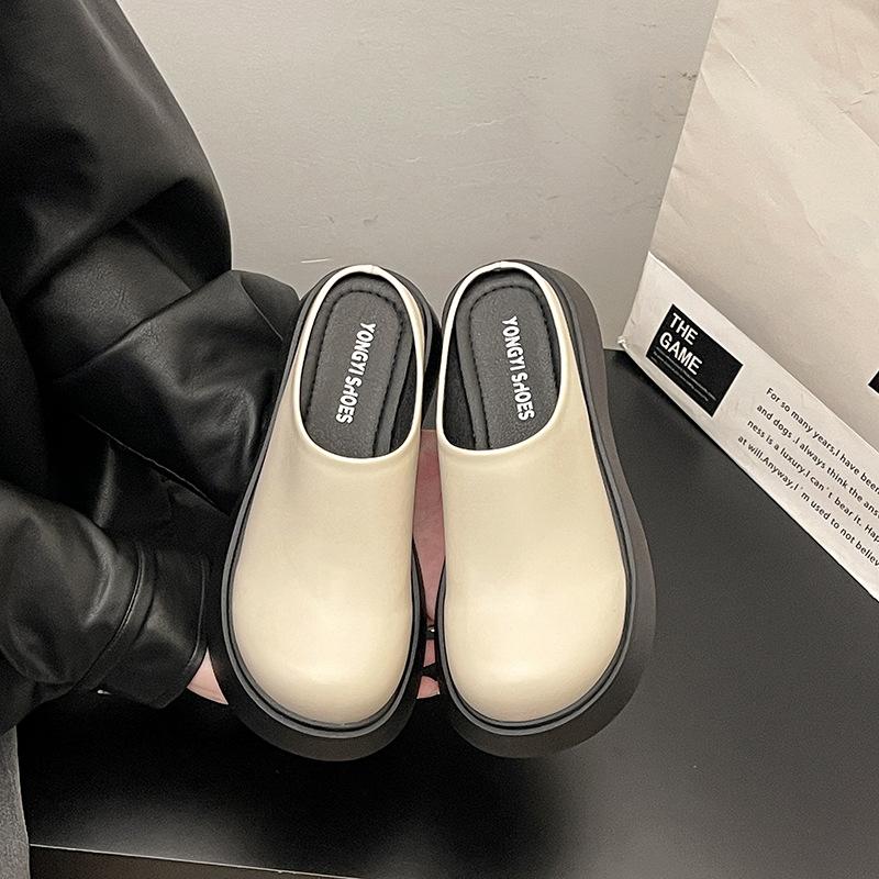 Девушки baotou полушлепанцы летние новые маффины толстая подошва мюли повседневные кожаные туфли увеличивающие рост ленивые крутые шлепанцы 40
Девушки baotou полушлепанцы летние новые маффины толстая подошва мюли повседневные кожаные туфли увеличивающие рост ленивые крутые шлепанцы 40