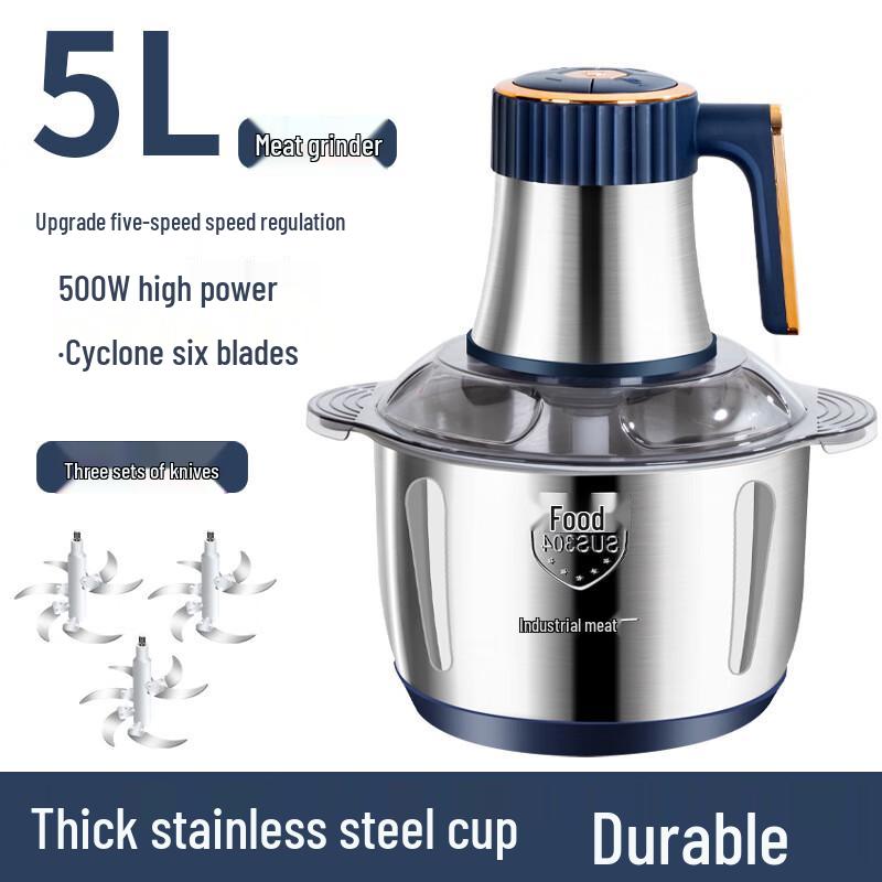 Bedor Yang 5L Stainless Steel Automatic Meat Grinder and Mixer
Bedor Yang 5L Stainless Steel Automatic Meat Grinder and Mixer