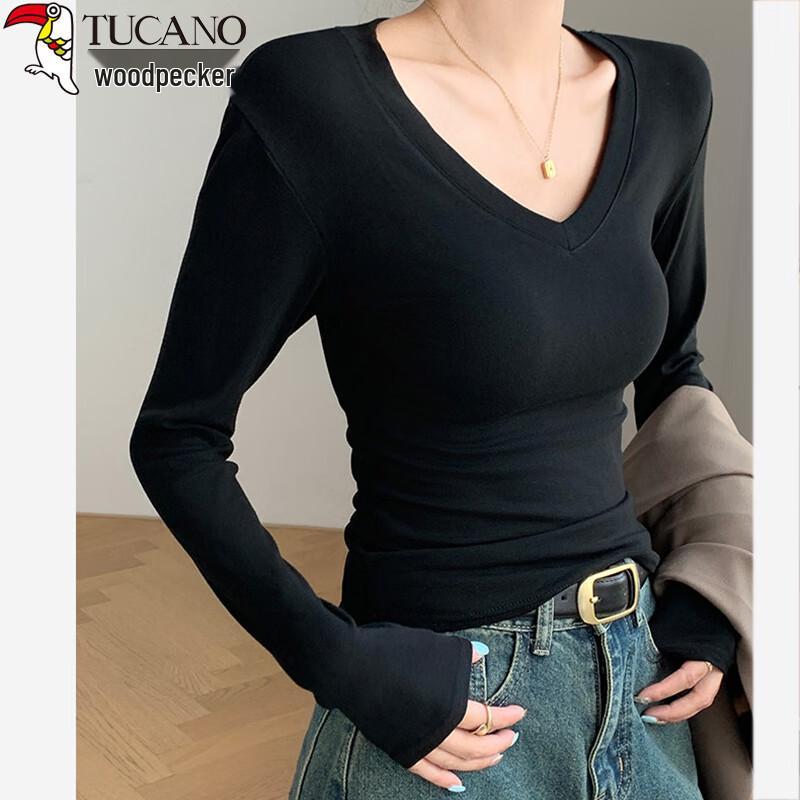 Women s Slim Fit V-Neck Long Sleeve Ribbed T-Shirt S
Women s Slim Fit V-Neck Long Sleeve Ribbed T-Shirt S