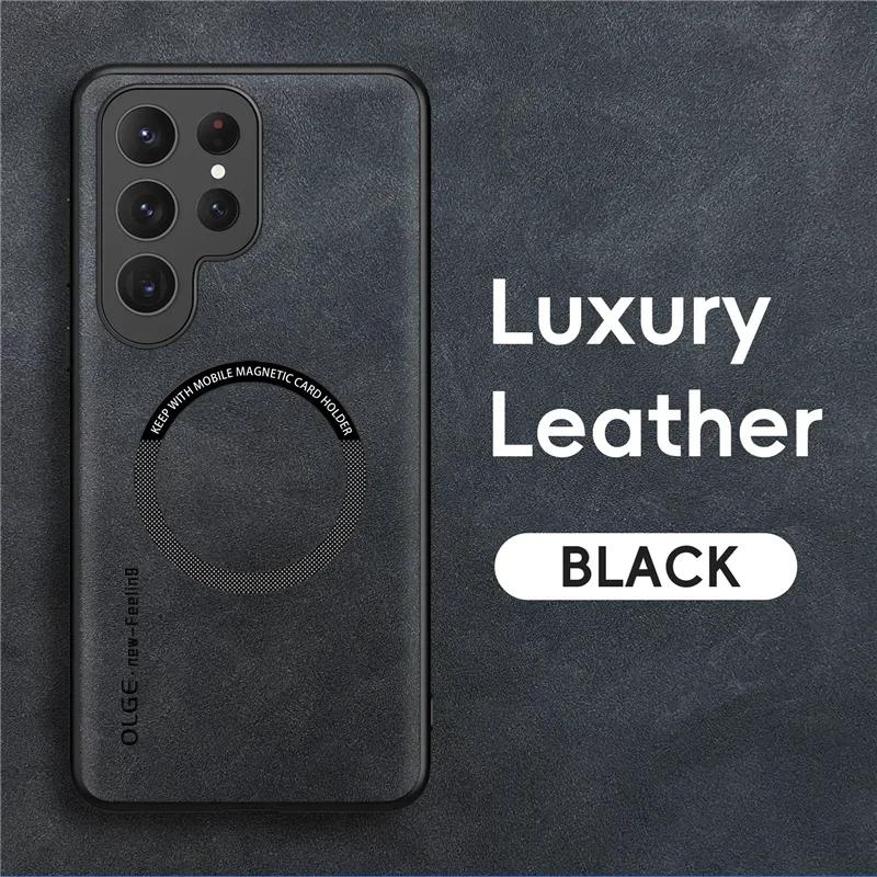 Magnetic Leather Phone Case For Samsung S24 S25 Ultra S23 FE S22 S21 S20 5G Note 20 Ultra 10 Plus Wireless Charging Cover for S26
Magnetic Leather Phone Case For Samsung S24 S25 Ultra S23 FE S22 S21 S20 5G Note 20 Ultra 10 Plus Wireless Charging Cover for S26