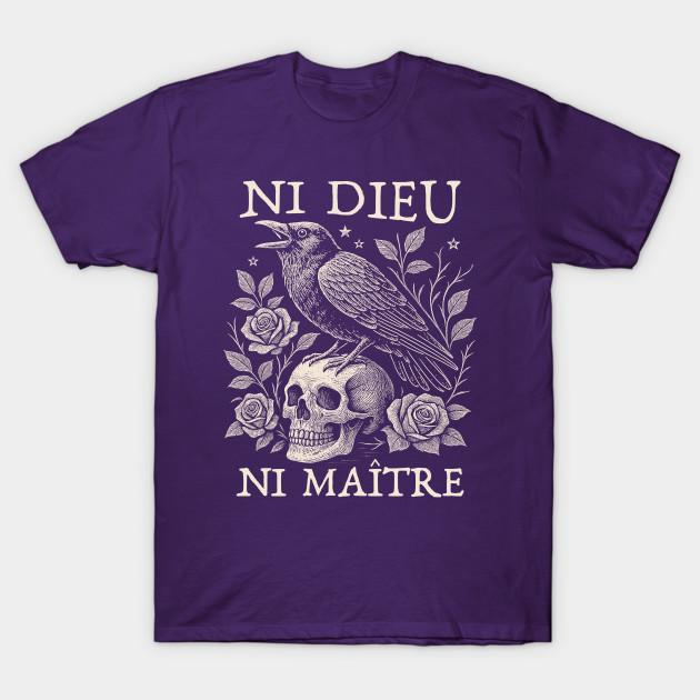 Men Black Print T-shirt Ni Dieu Ni Maître No-Cut Transfer Paper Print Cotton Tshirt XL фіолетовий
Men Black Print T-shirt Ni Dieu Ni Maître No-Cut Transfer Paper Print Cotton Tshirt XL фіолетовий