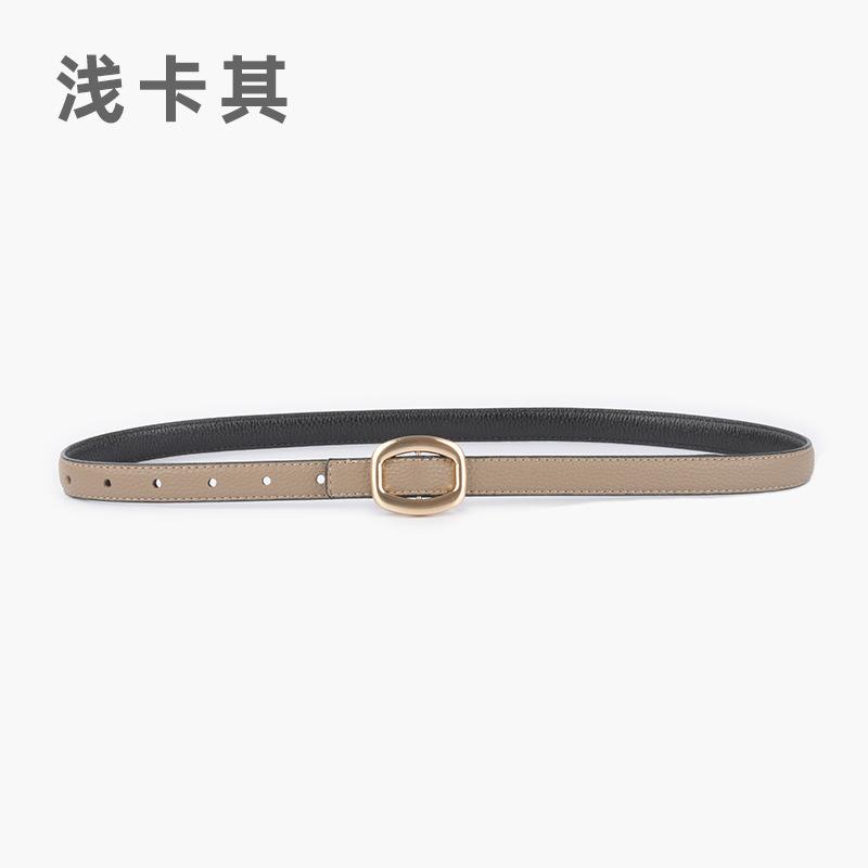 Женский кожаный ремень из коровьей кожи первого слоя с узором личи, двусторонний, для повседневных брюк, джинсов, простой ремень 105cm легкие хаки
Женский кожаный ремень из коровьей кожи первого слоя с узором личи, двусторонний, для повседневных брюк, джинсов, простой ремень 105cm легкие хаки