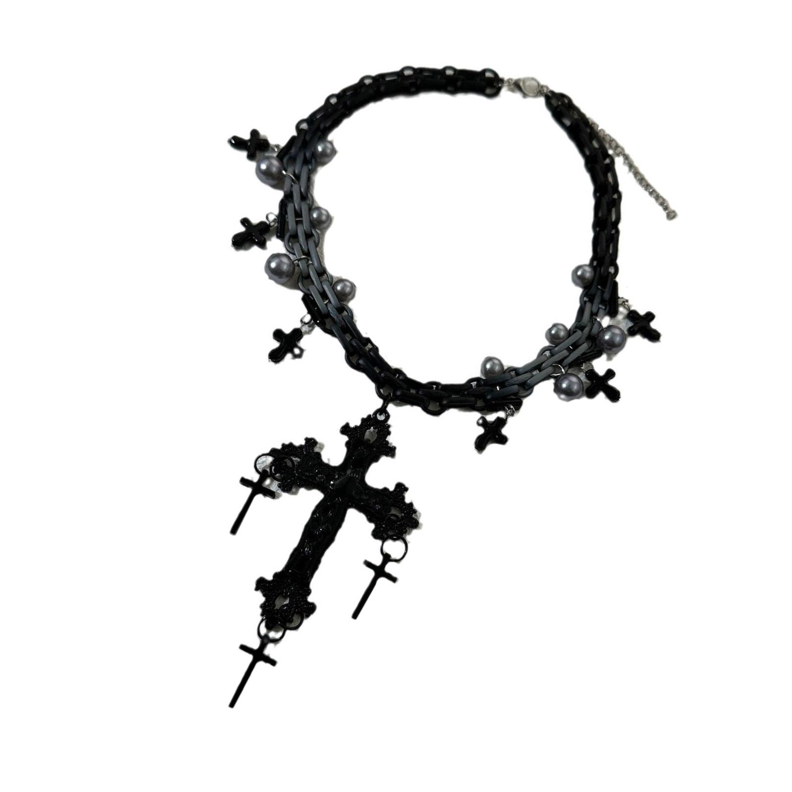 Готическое ожерелье с крестами для женщин, отличающееся темной эстетикой и модным аксессуаром, изготовленное из прочных сплавных материалов
Готическое ожерелье с крестами для женщин, отличающееся темной эстетикой и модным аксессуаром, изготовленное из прочных сплавных материалов