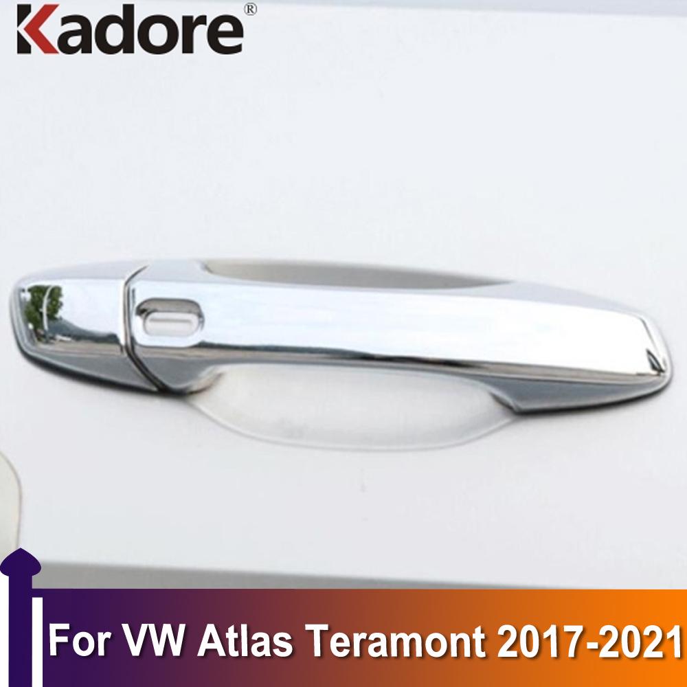Для Volkswagen Atlas Teramont 2017-Хромированная боковая дверная ручка, защитная накладка, автомобильная наклейка, внешняя отделка
Для Volkswagen Atlas Teramont 2017-Хромированная боковая дверная ручка, защитная накладка, автомобильная наклейка, внешняя отделка