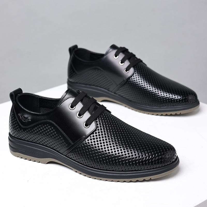 Leather shoes men s hollowed-out summer new breathable casual middle-aged and elderly shoes soft leather men s shoes 2025 38
Leather shoes men s hollowed-out summer new breathable casual middle-aged and elderly shoes soft leather men s shoes 2025 38