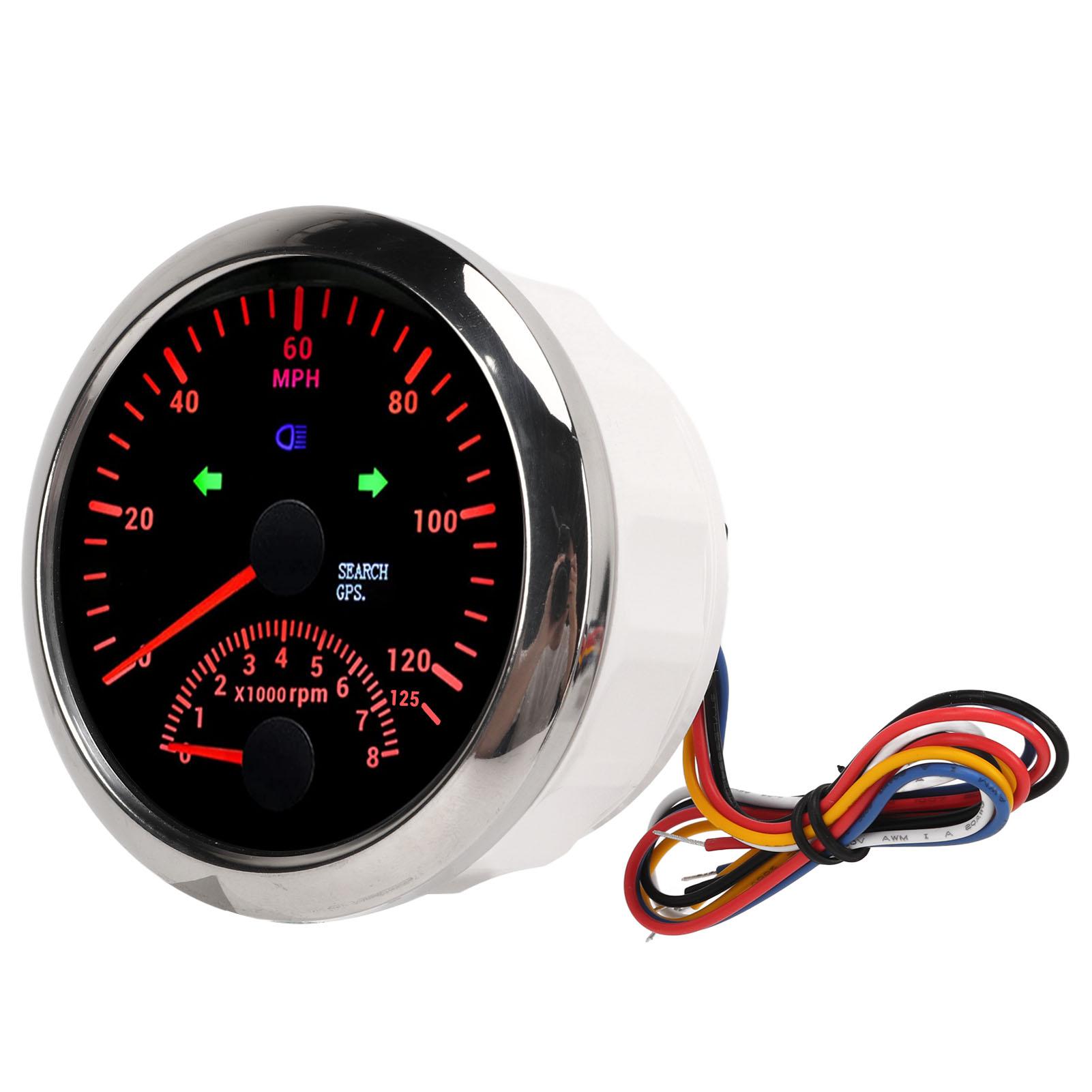 85mm GPS Speed Gauge 3 3 8in 0‑125MPH Waterproof DC9‑32V for Ship Yacht Motorcycle ATV Engineering Vehicle Black Dial
85mm GPS Speed Gauge 3 3 8in 0‑125MPH Waterproof DC9‑32V for Ship Yacht Motorcycle ATV Engineering Vehicle Black Dial