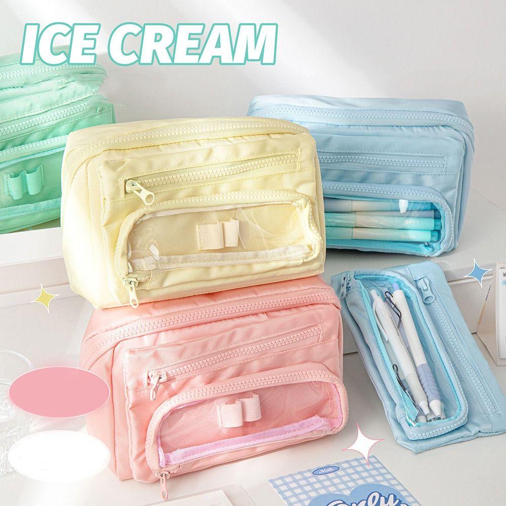 High Capacity Large Capacity Pen Bag Three Layers Multilayer Flip Pen Bag Student Gift бежевый
High Capacity Large Capacity Pen Bag Three Layers Multilayer Flip Pen Bag Student Gift бежевый