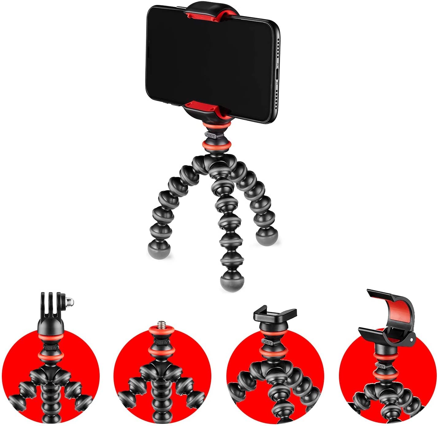 JOBY Подставка для смартфона Штатив для смартфона Мини-штатив Gorillapod Стартовый комплект Светильник для крепления Маленький черный уличный фонарь для кемпинга Камера/GoPro/LED
JOBY Подставка для смартфона Штатив для смартфона Мини-штатив Gorillapod Стартовый комплект Светильник для крепления Маленький черный уличный фонарь для кемпинга Камера/GoPro/LED