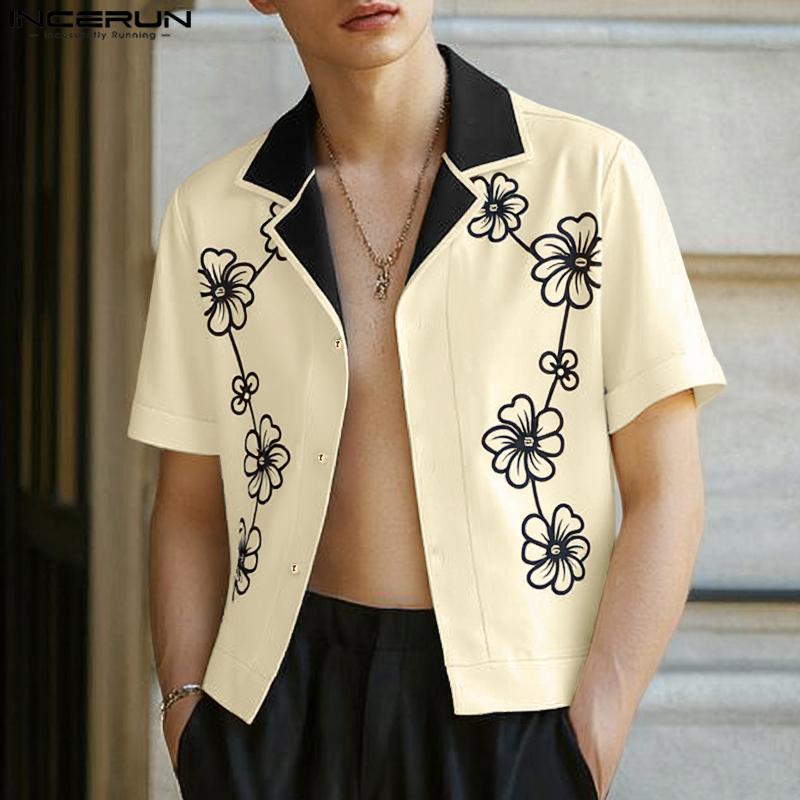 INCERUN Men s Patchwork Short Sleeve Printed Shirts Button Up Summer Casual Tops 5XL синій
INCERUN Men s Patchwork Short Sleeve Printed Shirts Button Up Summer Casual Tops 5XL синій