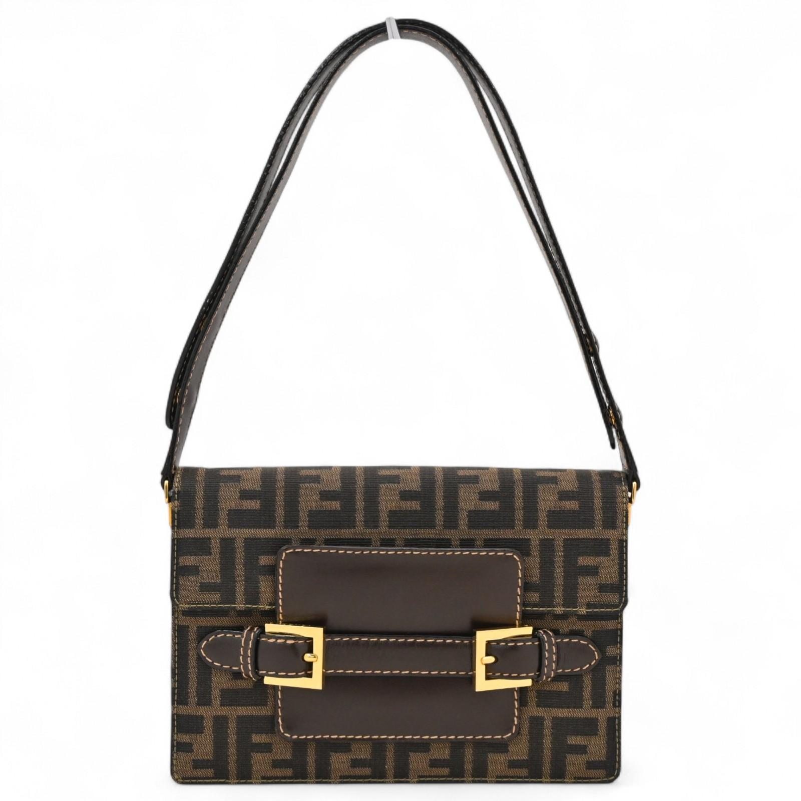 Auth Fendi Zucca Shoulder Bag Leather and Canvas fe5669cc
Auth Fendi Zucca Shoulder Bag Leather and Canvas fe5669cc