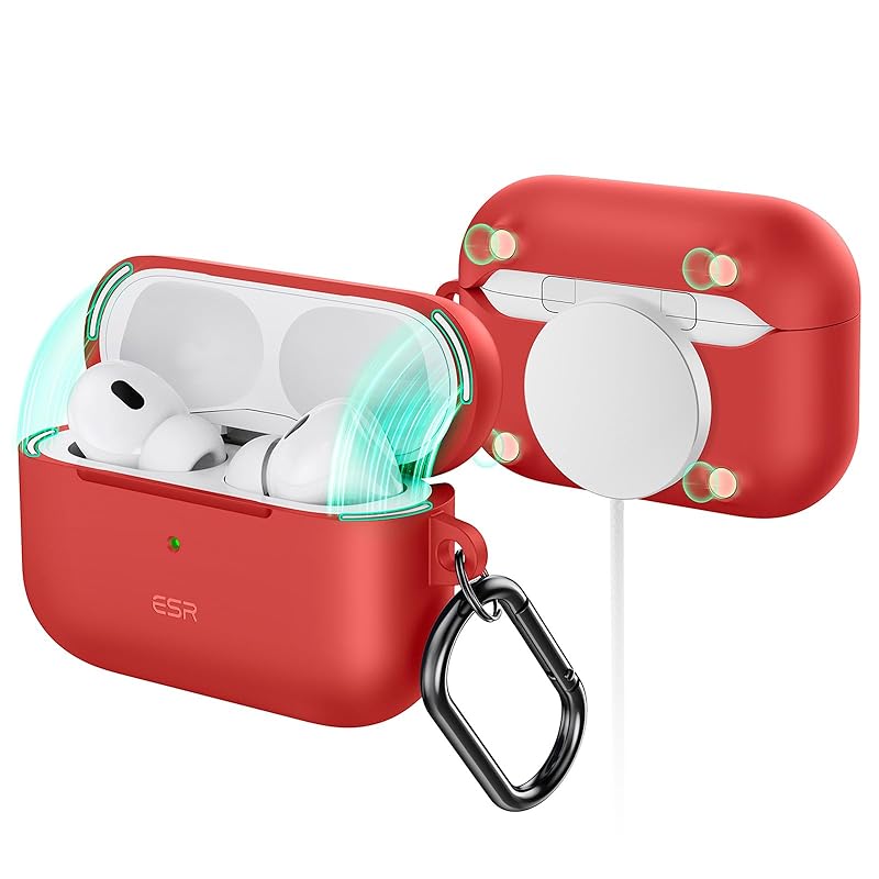 ESR AirPods Pro2 case (HaloLock) Pro 2nd generation/1st generation (2023/2022/2019) only MagSafe correspondence Complete fall prevention cover with
ESR AirPods Pro2 case (HaloLock) Pro 2nd generation/1st generation (2023/2022/2019) only MagSafe correspondence Complete fall prevention cover with