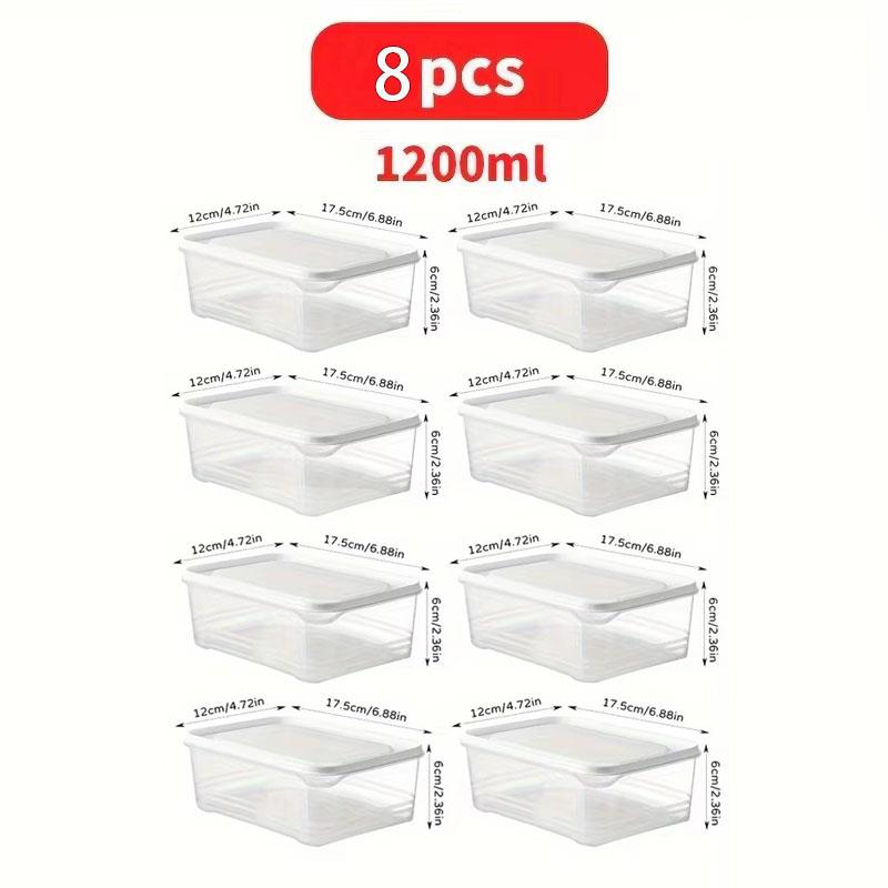 8 штук 1200 мл/40,58 унции контейнер для хранения в холодильнике Экологичный материал многоразовый контейнер для хранения продуктов герметичный контейнер белый
8 штук 1200 мл/40,58 унции контейнер для хранения в холодильнике Экологичный материал многоразовый контейнер для хранения продуктов герметичный контейнер белый