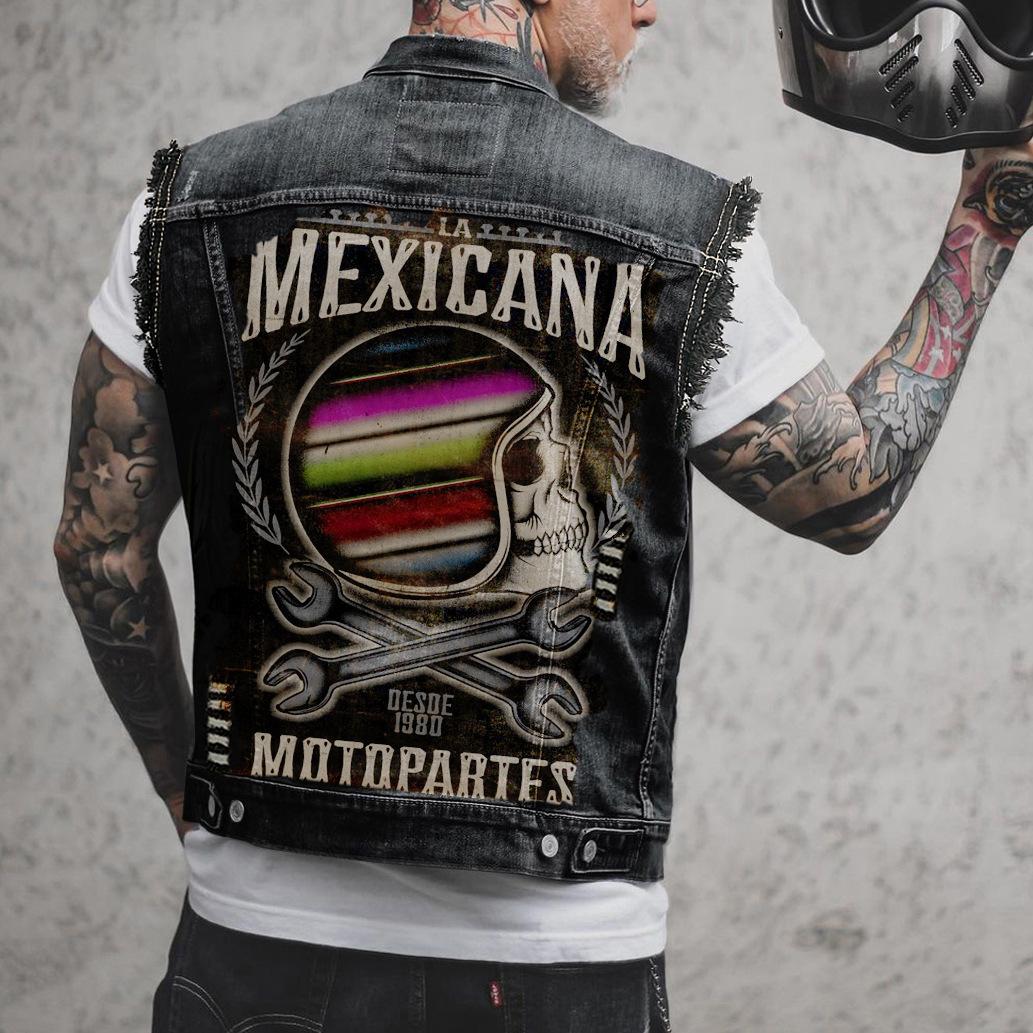 2509 * Мужской рабочий джинсовый жилет без рукавов для 2XL
2509 * Мужской рабочий джинсовый жилет без рукавов для 2XL