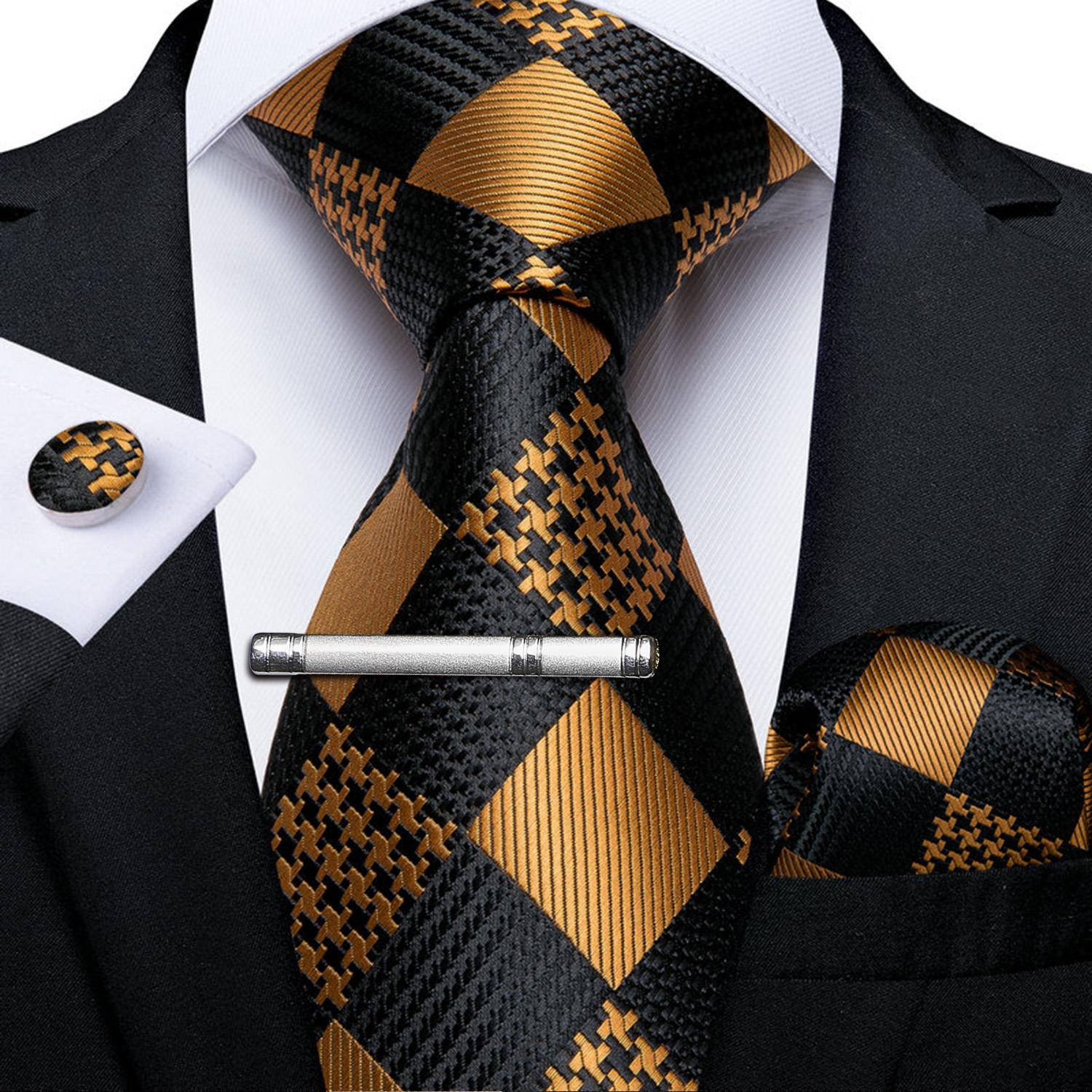 Мужской деловой галстук с серебряными зажимами для галстука, полосатый шелковый галстук, носовые запонки для бизнеса N-7328
Мужской деловой галстук с серебряными зажимами для галстука, полосатый шелковый галстук, носовые запонки для бизнеса N-7328
