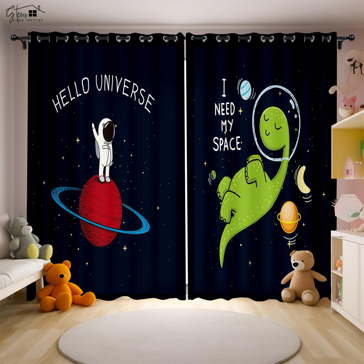 Cartoon Universe 3D Printing Drapes Spaceman Astronaut Spaceship Rocket Planet Alien Bedchamber Children s Room Drapes Q24513QQ-W50xH130(CM)x2PCS&Grommet Top
Cartoon Universe 3D Printing Drapes Spaceman Astronaut Spaceship Rocket Planet Alien Bedchamber Children s Room Drapes Q24513QQ-W50xH130(CM)x2PCS&Grommet Top