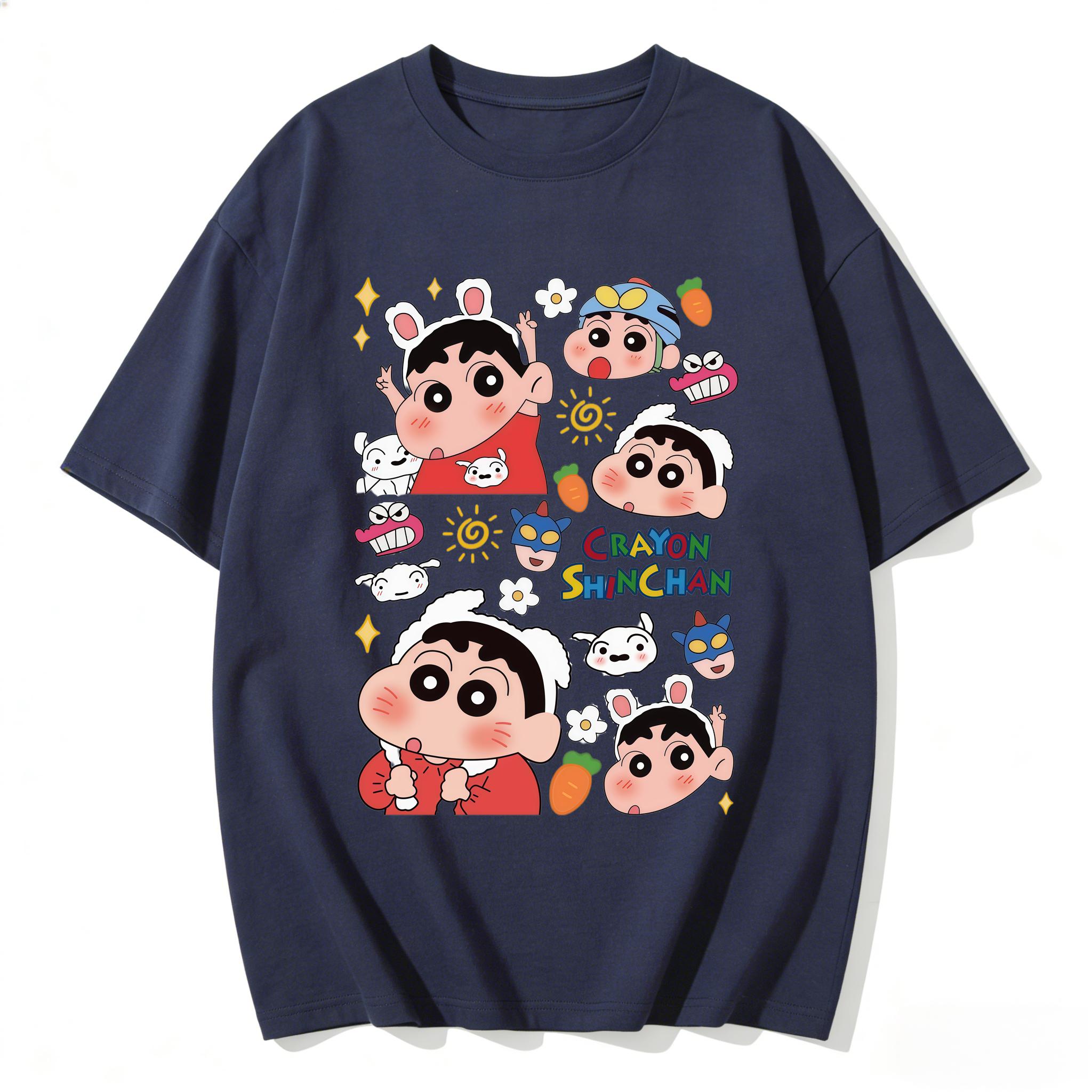 Crayon Shinchan Cute Cartoon T Shirt Unisex Women Kids Family Matching Tee Summer Casual Short Sleeve Cotton Top Fashion Streetwear S
Crayon Shinchan Cute Cartoon T Shirt Unisex Women Kids Family Matching Tee Summer Casual Short Sleeve Cotton Top Fashion Streetwear S