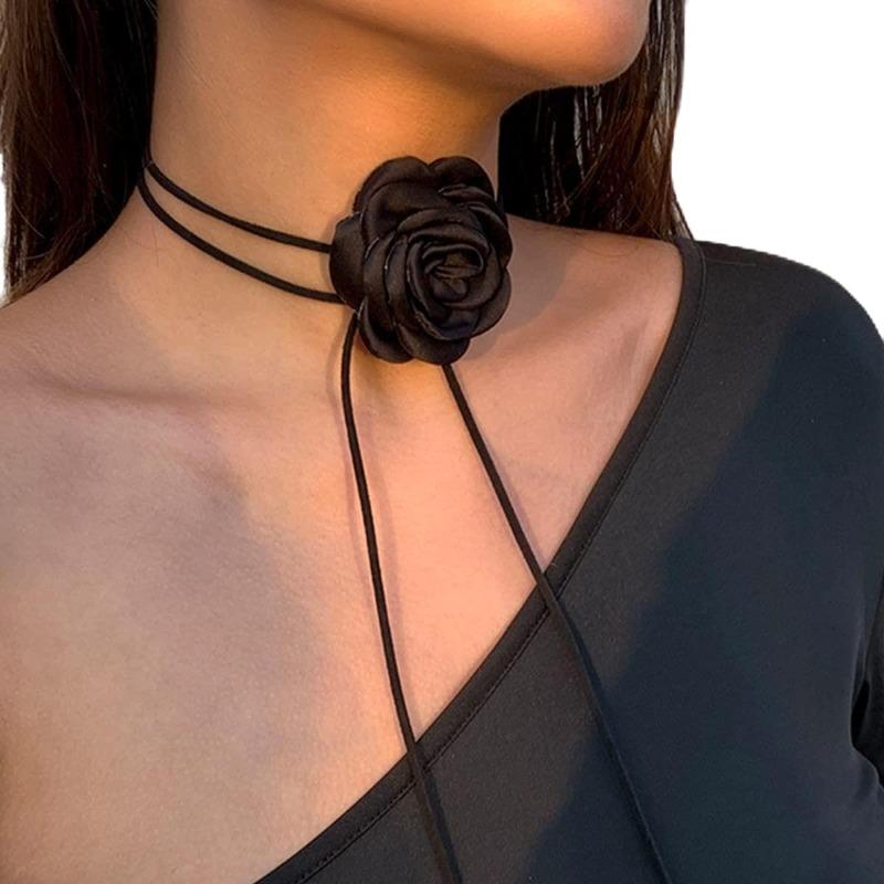 1pc French Rose Flower Necklace, Vintage Large Flower Bow Tie Necklace, Prom Party Ladies Statement Accessories,Neck Flower, Neckband
1pc French Rose Flower Necklace, Vintage Large Flower Bow Tie Necklace, Prom Party Ladies Statement Accessories,Neck Flower, Neckband