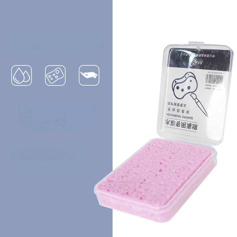Watercolor Painting Sponge Boxed Moisturizing Special Water Chalk Strong Water Absorption Sponge Tool Art Supplies рожевий
Watercolor Painting Sponge Boxed Moisturizing Special Water Chalk Strong Water Absorption Sponge Tool Art Supplies рожевий