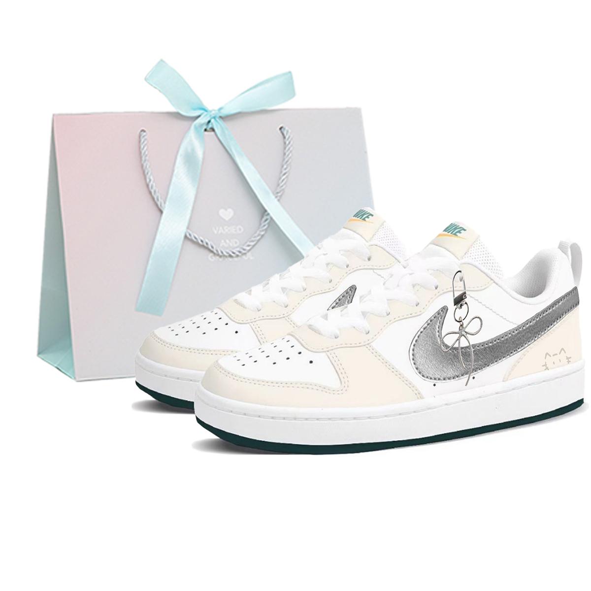 Nike Court Borough 2 Leather Abrasion Resistant Slip Resistant Low top Skateboard Shoes Women s Silver BQ5448-017(Team2096-SBOX) 36.5
Nike Court Borough 2 Leather Abrasion Resistant Slip Resistant Low top Skateboard Shoes Women s Silver BQ5448-017(Team2096-SBOX) 36.5