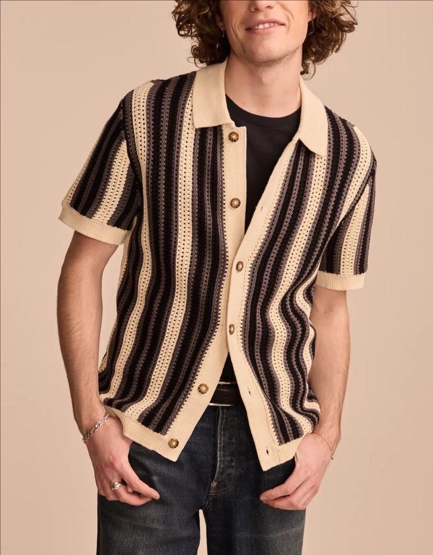 Мужская вязаная футболка с коротким рукавом в полоску, повседневная футболка с круглым вырезом и текстурной вязкой, удобный топ из хлопковой смеси XXXL
Мужская вязаная футболка с коротким рукавом в полоску, повседневная футболка с круглым вырезом и текстурной вязкой, удобный топ из хлопковой смеси XXXL