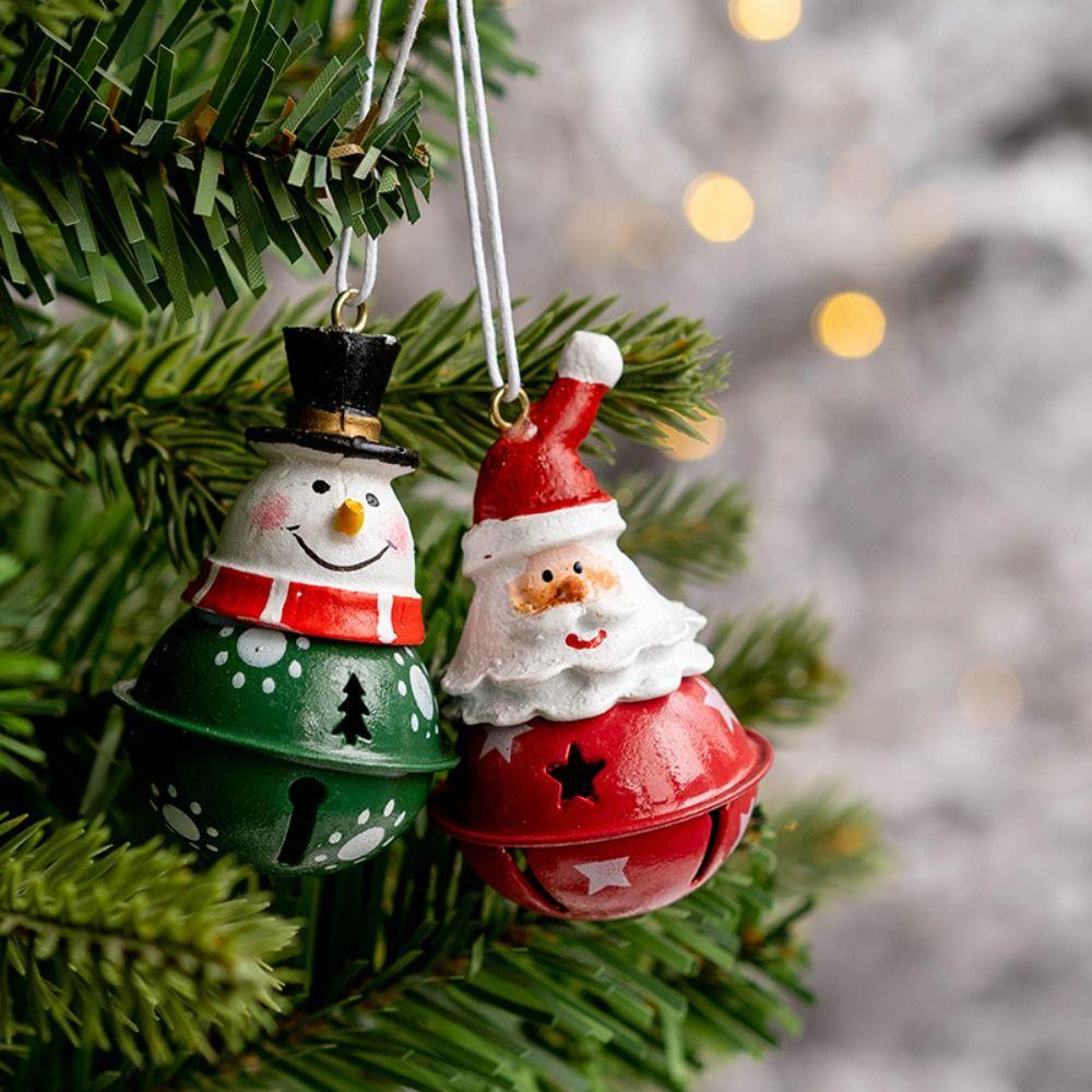 Red Green Cartoon Santa Claus Iron Snowman Reindeer New Christmas Hanging Bell Elk
Red Green Cartoon Santa Claus Iron Snowman Reindeer New Christmas Hanging Bell Elk