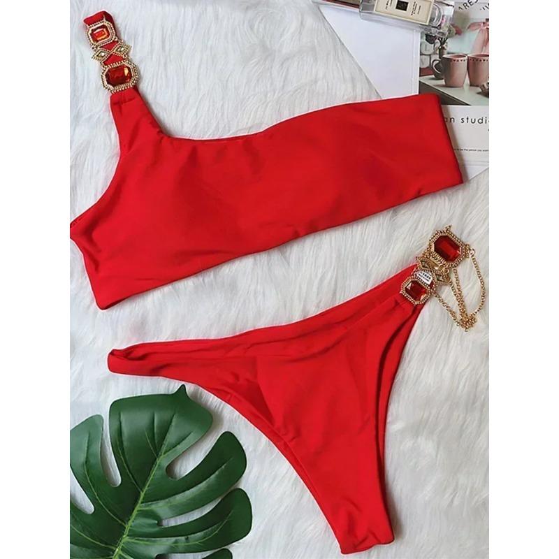 2025 Блискуче стразове діамантове бікіні Жіночий купальник Жіночий купальний костюм Комплект бікіні з двох частин Халтер Металеві ланцюжки Купальний костюм S
2025 Блискуче стразове діамантове бікіні Жіночий купальник Жіночий купальний костюм Комплект бікіні з двох частин Халтер Металеві ланцюжки Купальний костюм S