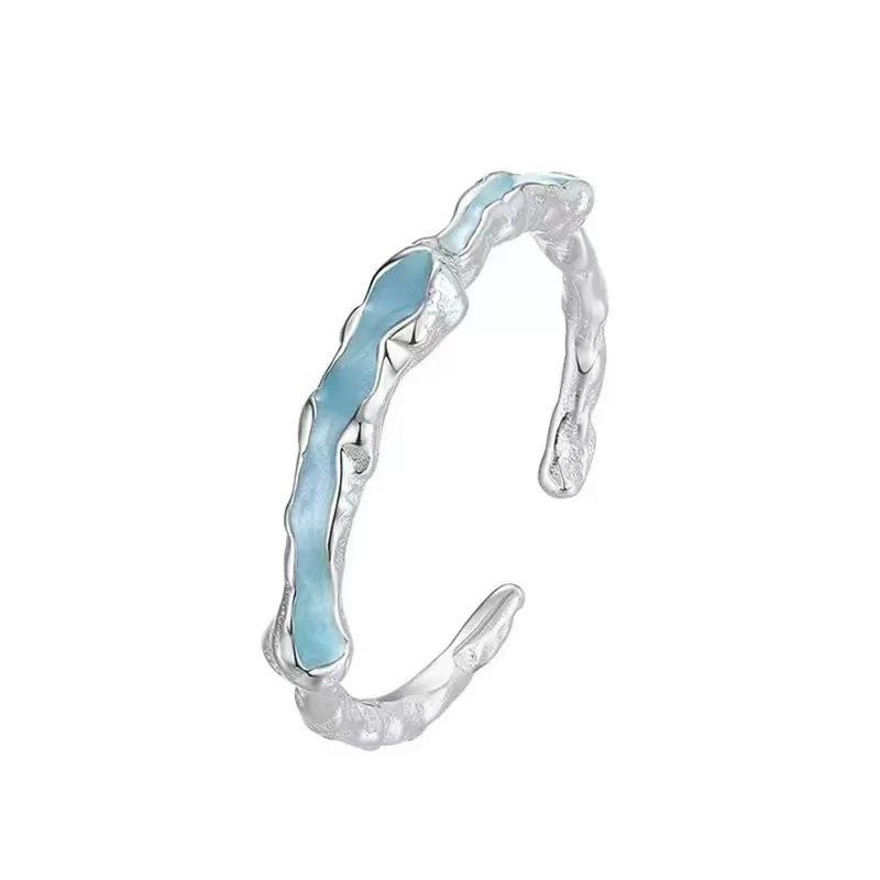 925 Silver Luxury Quality Jewelry Irregular Drop Glue Adjustable Rings For Women Accessories Jewellery Argent 925 серебряный
925 Silver Luxury Quality Jewelry Irregular Drop Glue Adjustable Rings For Women Accessories Jewellery Argent 925 серебряный