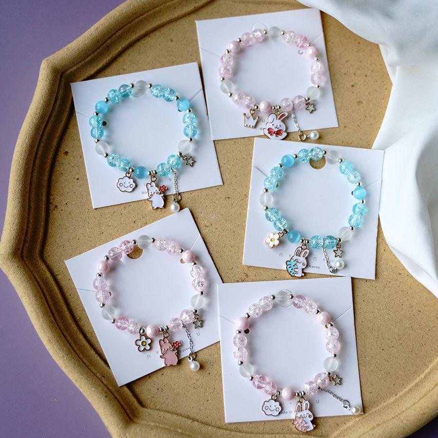 Браслет с рисунком кролика и кошки, подарок для девочек
Браслет с рисунком кролика и кошки, подарок для девочек