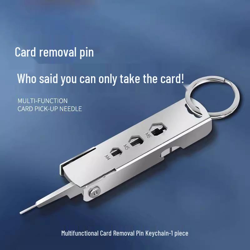 Multifunctional SIM Card Ejector Tool with Keychain - Anti-Lost, Universal Pin for Mobile Phones
Multifunctional SIM Card Ejector Tool with Keychain - Anti-Lost, Universal Pin for Mobile Phones