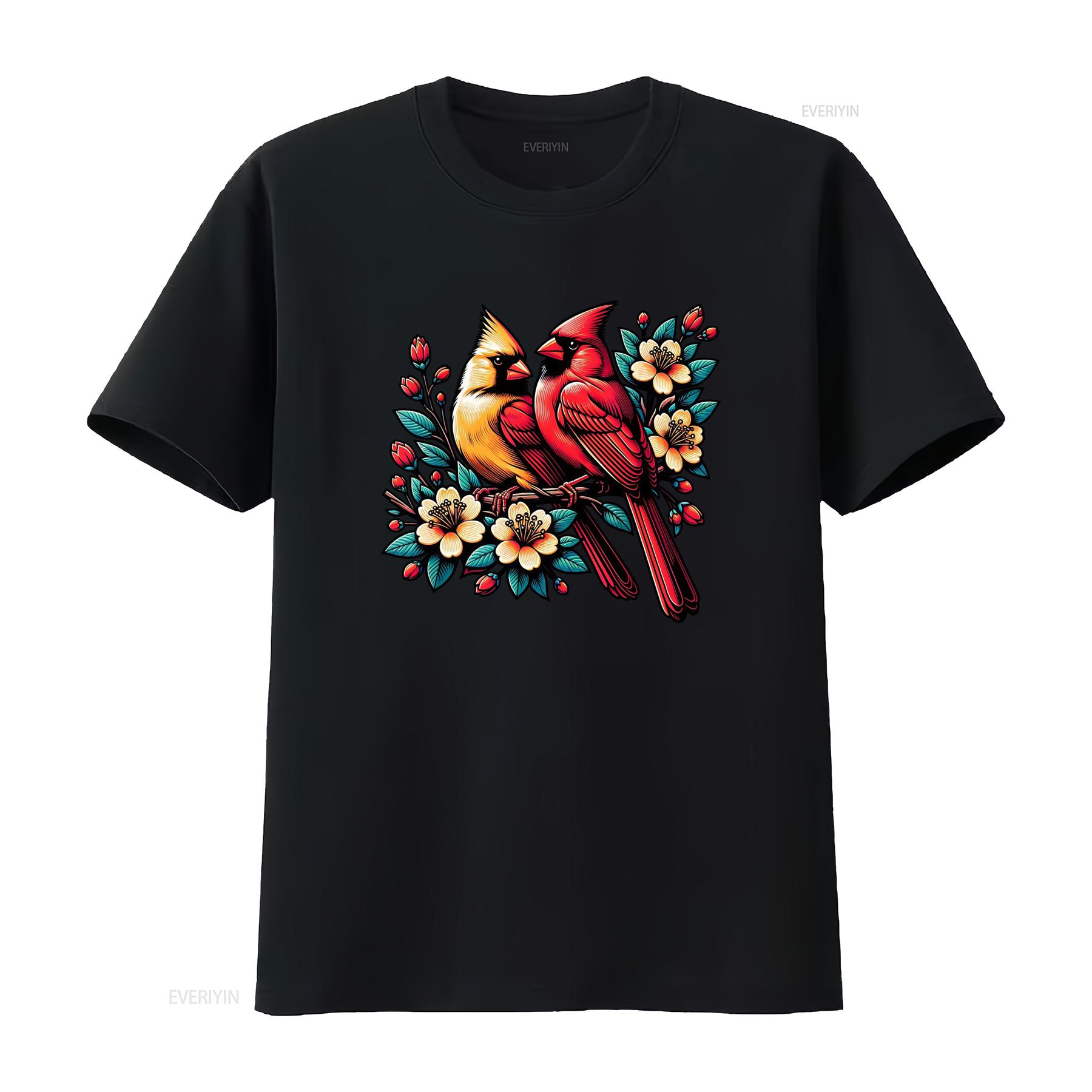 Adorable Red Cardinal Pair on Blooming Branch Spring Lovers T Shirt vintage Washed Comfortable designer clothes Slightly 4XL
Adorable Red Cardinal Pair on Blooming Branch Spring Lovers T Shirt vintage Washed Comfortable designer clothes Slightly 4XL